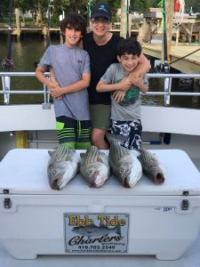 Mother and Sons Fishing Trip